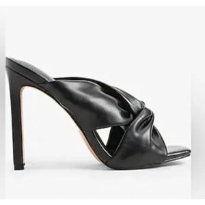 Express Twisted‎ Strap Heels Mules Slip On Dressy Party Shoes